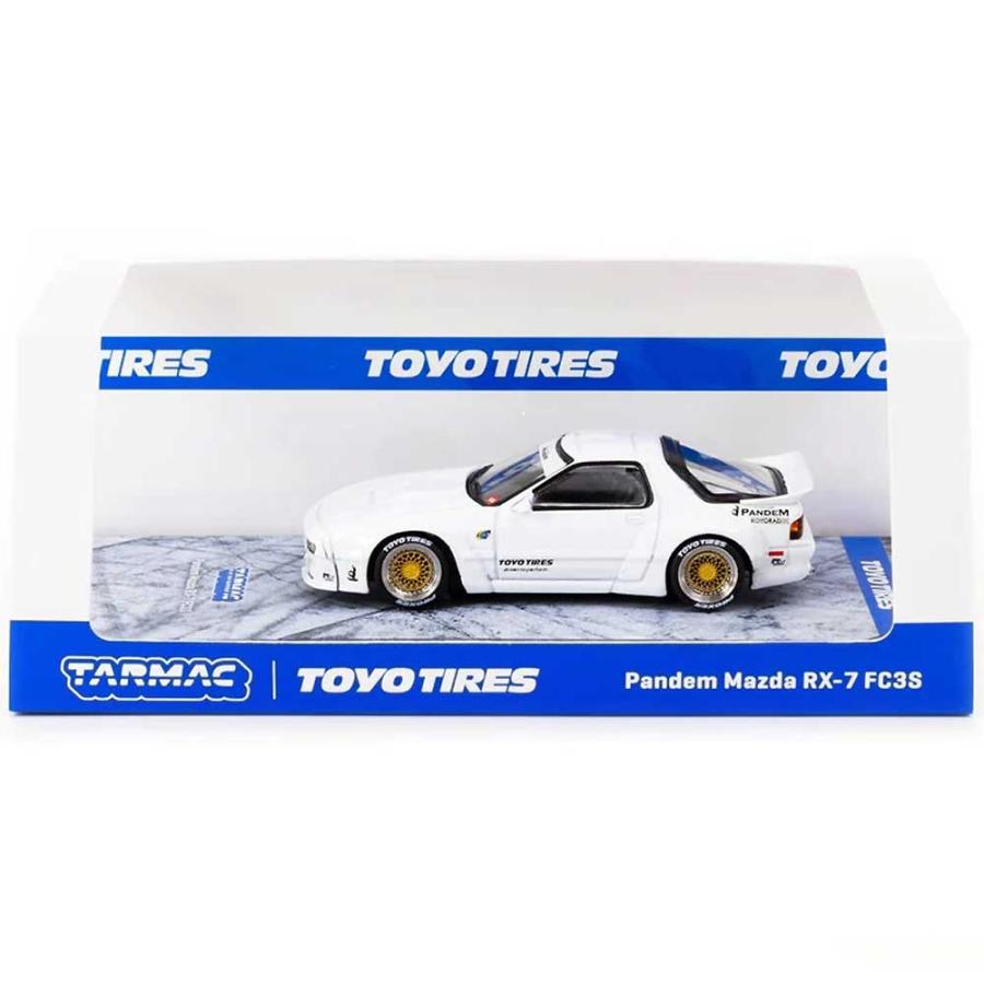 Tarmac Works/ターマックワークス 1/64 ミニカー マツダ サバンナ Pandem Mazda RX-7 FC3S Toyo Tires (ホワイト)｜rayray｜03