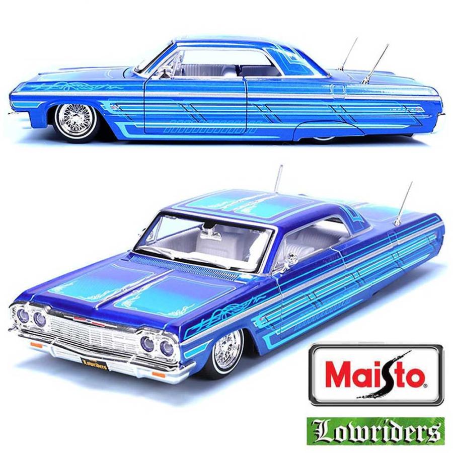 Maisto 1964 シボレー・インパラ SS ローライダー(ブルー) マイスト Maisto/マイスト Lowriders 1/24 ミニカー ローライダー