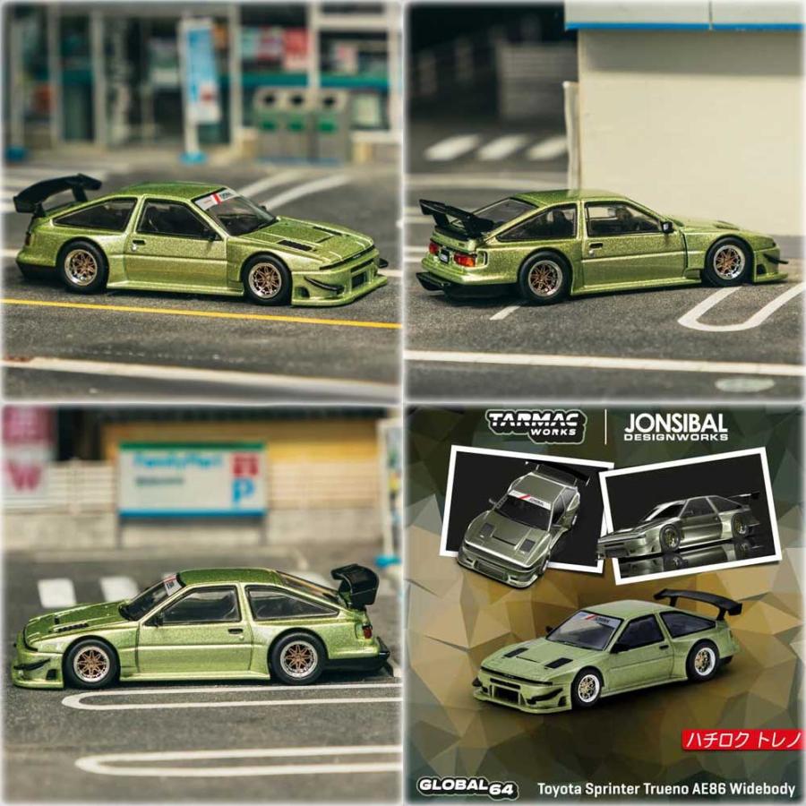 ★達兄★ 2台セットターマックワークス ハチロク AE86 TRD 新品 トヨタ（TOYOTA） Tarmac Works/ターマックワークス Mijo 限定
