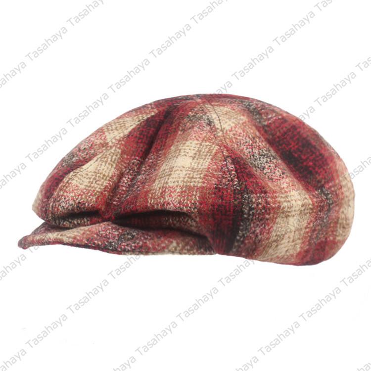素晴らしい価格 キャップ レディース 帽子 キャスケット 男女兼用 小顔効果 折りたたみ チェック柄 ぼうし つば付き Uv対策 ハンチング帽 キャスケット 色 レッド Www Sustentec Com Br