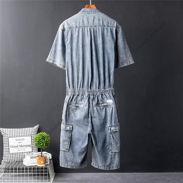 つなぎ メンズ オールインワン デニムつなぎ オーバーオール 半袖シャツ 短パン ショートパンツ ロンパース ジャンプスーツ 半袖 Hiphop 21 夏 Cjf 80 Tasahaya 通販 Yahoo ショッピング