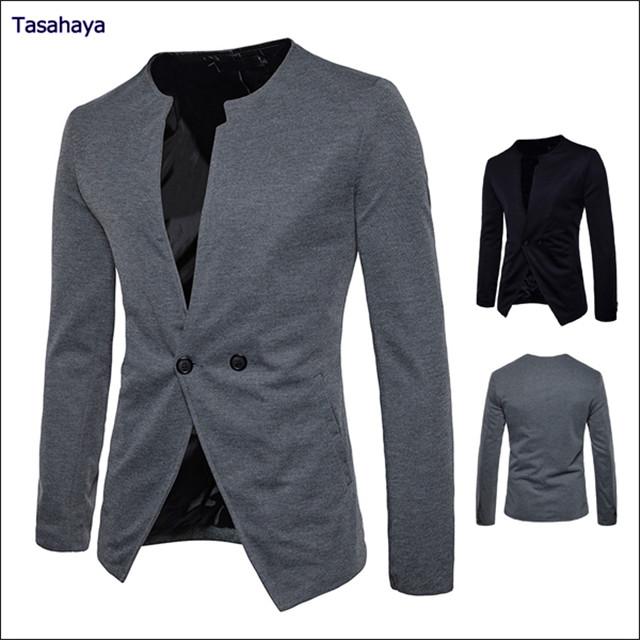 ジャケット テーラードジャケット ブレザー メンズ ノーカラー カジュアルコート 男性 紳士服 アウター 通勤 上着 結婚式 Vネック Cryp X327 Tasahaya 通販 Yahoo ショッピング