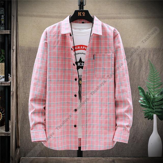 チェックシャツ メンズ 長袖シャツ メンズシャツ 春秋 シャツ 長袖 ネルシャツ 男性用シャツ カジュアル 大きいサイズ コットン トップス Dsa056 416 Tasahaya 通販 Yahoo ショッピング