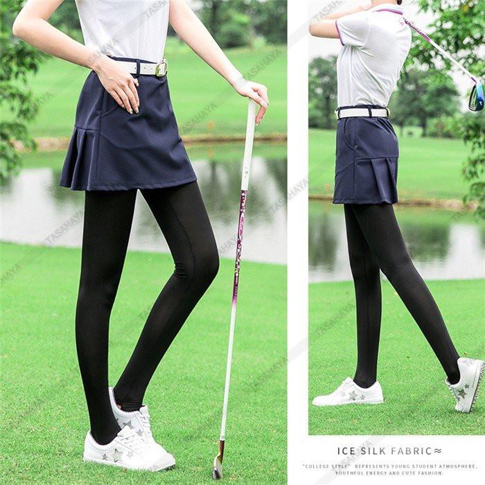 ゴルフパンツ ゴルフレギンス ひんやり レディースレギンス 冷感 トレンカレギンス ゴルフウェア ストレッチ Golf 日焼け対策 夏用 スポーツパンツ Uvカット Kuz014 Tasahaya 通販 Yahoo ショッピング