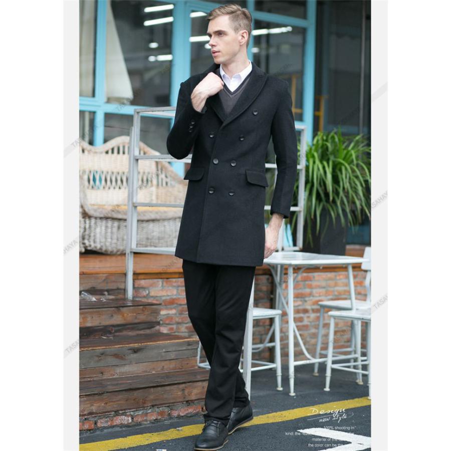 チェスターコート メンズ ダブルコート ウールコート ビジネスコート ロング丈 メルトンコート 男性用 通勤 通学 秋冬アウター M 3xl Qdmy 87 6 Tasahaya 通販 Yahoo ショッピング
