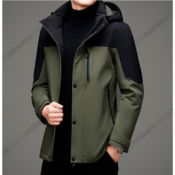 日本未入荷 男性用ダウンコート ダウンジャケット アウトドア 軽量 ビジネス 通勤 フード付き 作業着 防寒着 保温ジャケット ダウン入り ダウンジャケット ビジネスコート メンズ ダウンコート 防寒着 アウトドアコート コート アウター Sahirasa Com