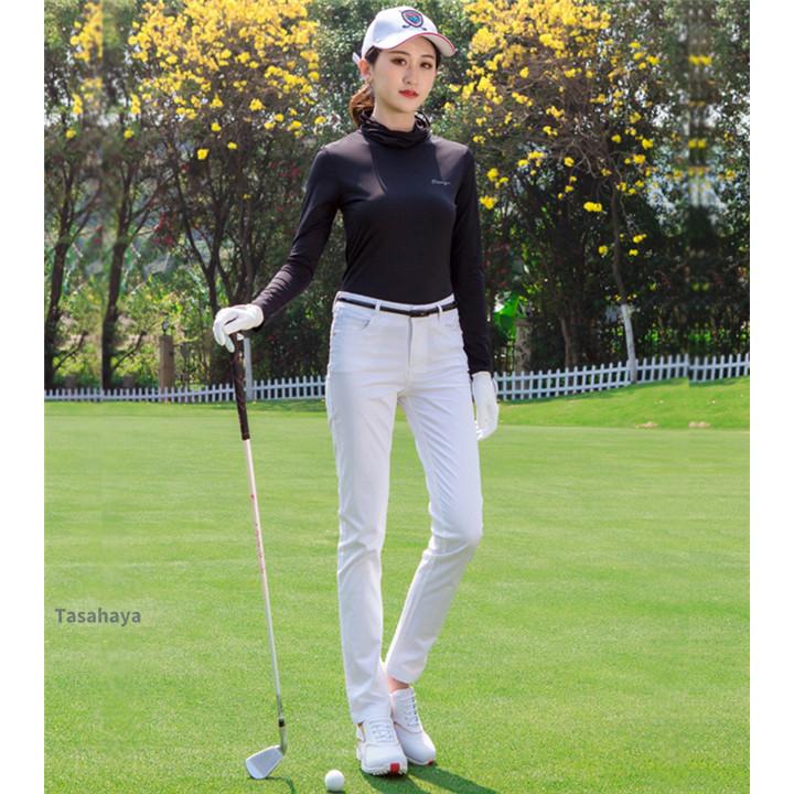 ゴルフシャツ レディース インナーシャツ 長袖 フェイスマスク付き ゴルフウェア ひんやり 夏 女性 Tシャツ スポーツシャツ ストレッチ 軽量 通気 Uvカット Tygj Lady T05 Tasahaya 通販 Yahoo ショッピング