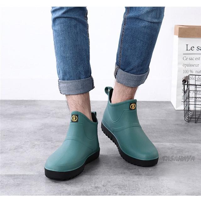 レインシューズ メンズ レインブーツ レイン シューズ ショートブーツ 防水 作業靴 雨靴 レイングッズ 雨対策 Xhb U10 Tasahaya 通販 Yahoo ショッピング