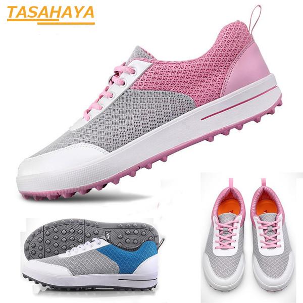 ゴルフシューズ レディース レディース おしゃれ ランニングシューズ スポーツ靴 スパイクシューズ 軽量 Tasahaya カジュアル 軽量 通気