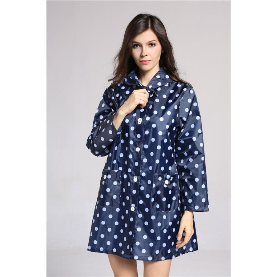 レインコート レディース おしゃれ レインウェア 雨合羽 レイングッズ カッパ 通勤 ゴルフレインコート ドッ ト柄 防水 Yrdzsw 27 Tasahaya 通販 Yahoo ショッピング