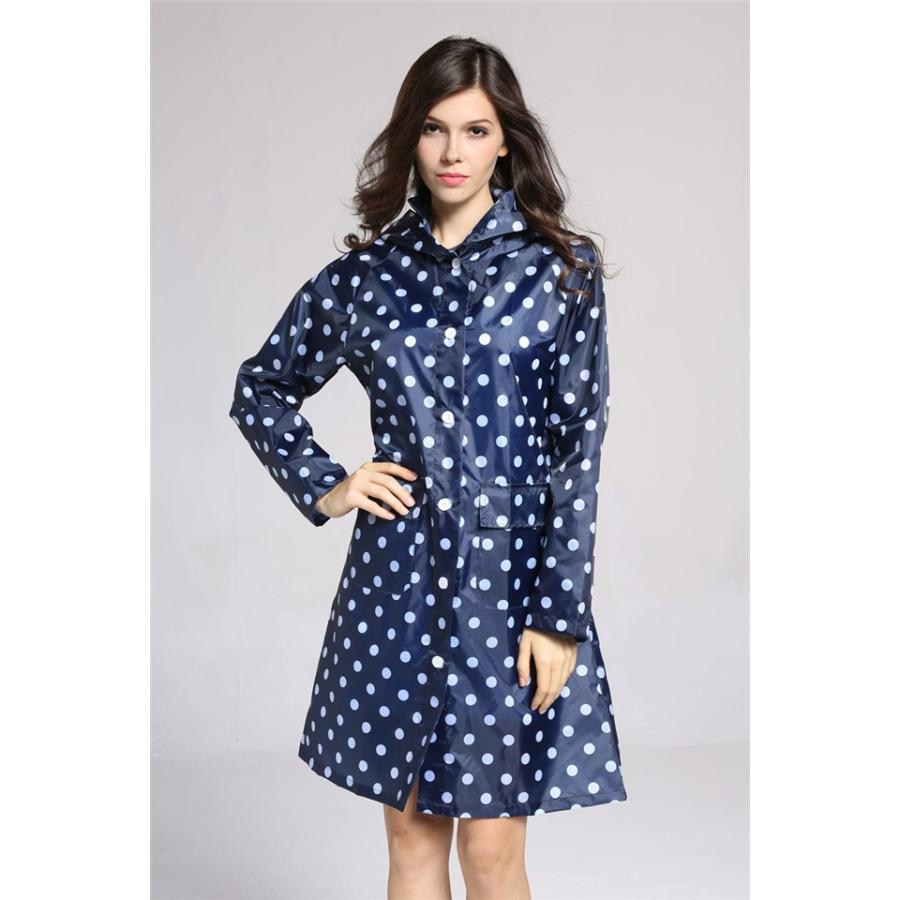 レインコート レディース おしゃれ レインウェア 雨合羽 レイングッズ カッパ 通勤 ゴルフレインコート ドッ ト柄 防水 Yrdzsw 27 Tasahaya 通販 Yahoo ショッピング