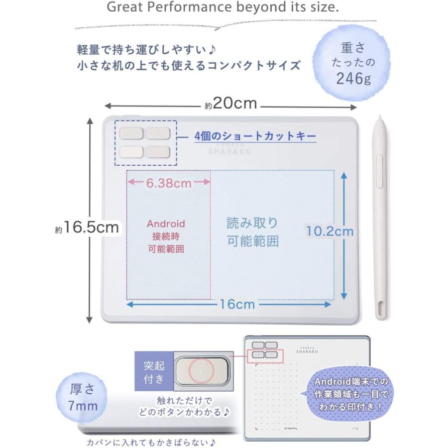 ペンタブレット リモートワーク コンパクト RAYWOOD 筆や写楽