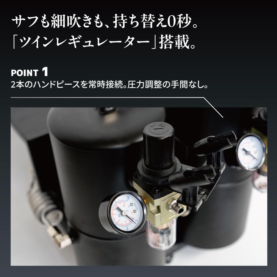 PROFIX エアブラシ NITRO-COMP S3 7.4Lタンク付きモデル エアー