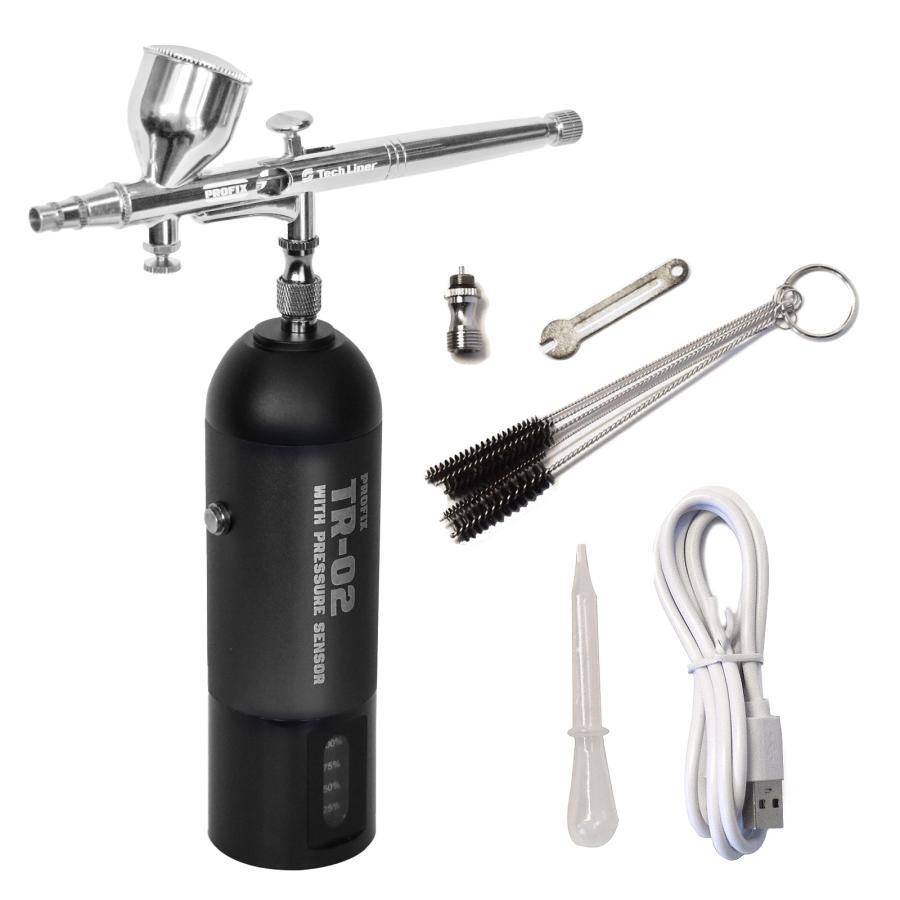 PROFIX エアブラシ 充電式 コンプレッサーセット レイウッド PROFIX エアブラシ 充電式 コンプレッサーセット レイウッド