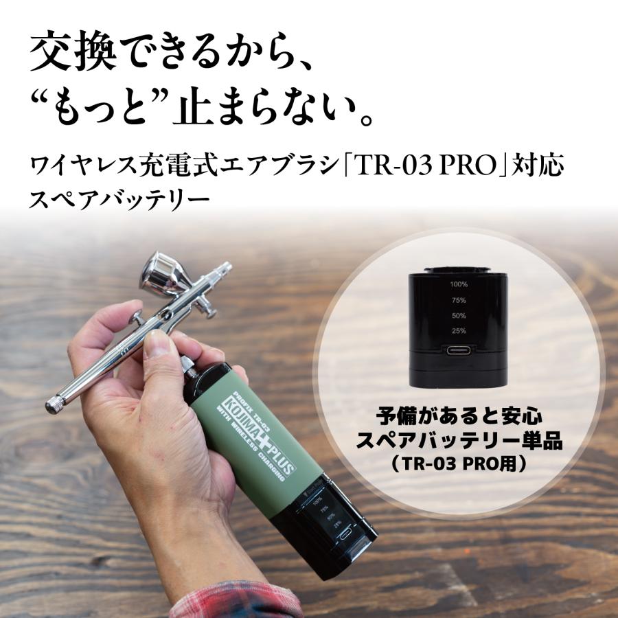PROFIX PROFIX / RAYWOOD 充電式エアブラシ対応 バッテリー単品 TR-03
