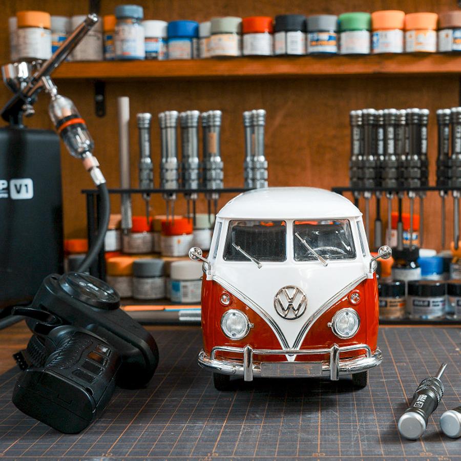 WPL JAPAN Mini series D-52 CXD D52 RTR Volkswagen Type 2 (ワーゲンバス) 1/16スケール フルセット 品 RWD 後輪駆動 技適マーク付き PSEバッテリー付き｜raywood｜09