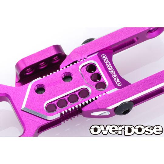 OVERDOSE OD2128 アジャスタブルアルミフロントサスアーム レッド OVER DOSE OD2128 アジャスタブルアルミフロントサスアーム(ForOD