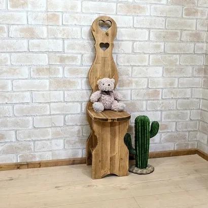 カントリーフラワーチェア 高さ80 ハートのくりぬき / RFS-1C