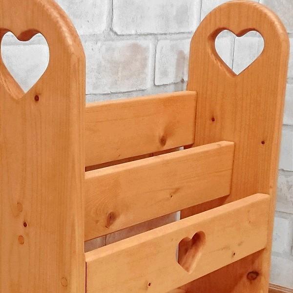 カントリー家具　木製　スリッパラック ハート カントリー家具木製スリッパラック ハート