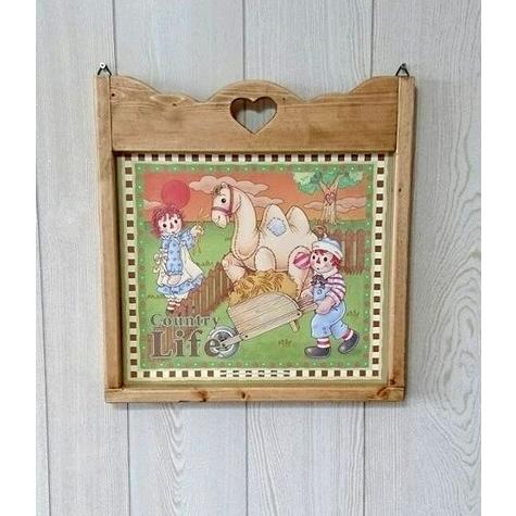 壁掛け 木製 ピクチャーフレーム W37 H39cm ハート 額縁 カレンダーシェルフ 日本製 完成品 Zca 2 Zca 2 カントリー家具 ラズベリーハウス 通販 Yahoo ショッピング