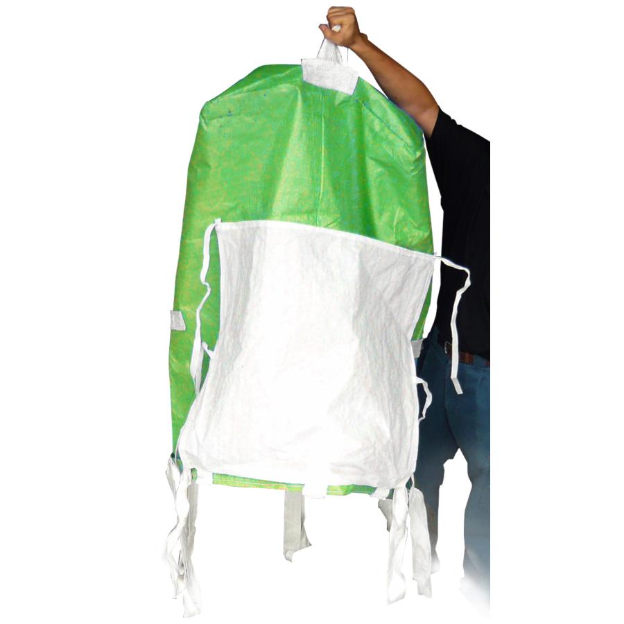 リレーバッグ RB35S8B-FCL-G 10袋入り 屋内用手持ちフレコン 緑色 セパレンジャー 分別用 350リットル 600×600×1100H(mm) 反転用持ち手 運搬用ベルト |  | 03