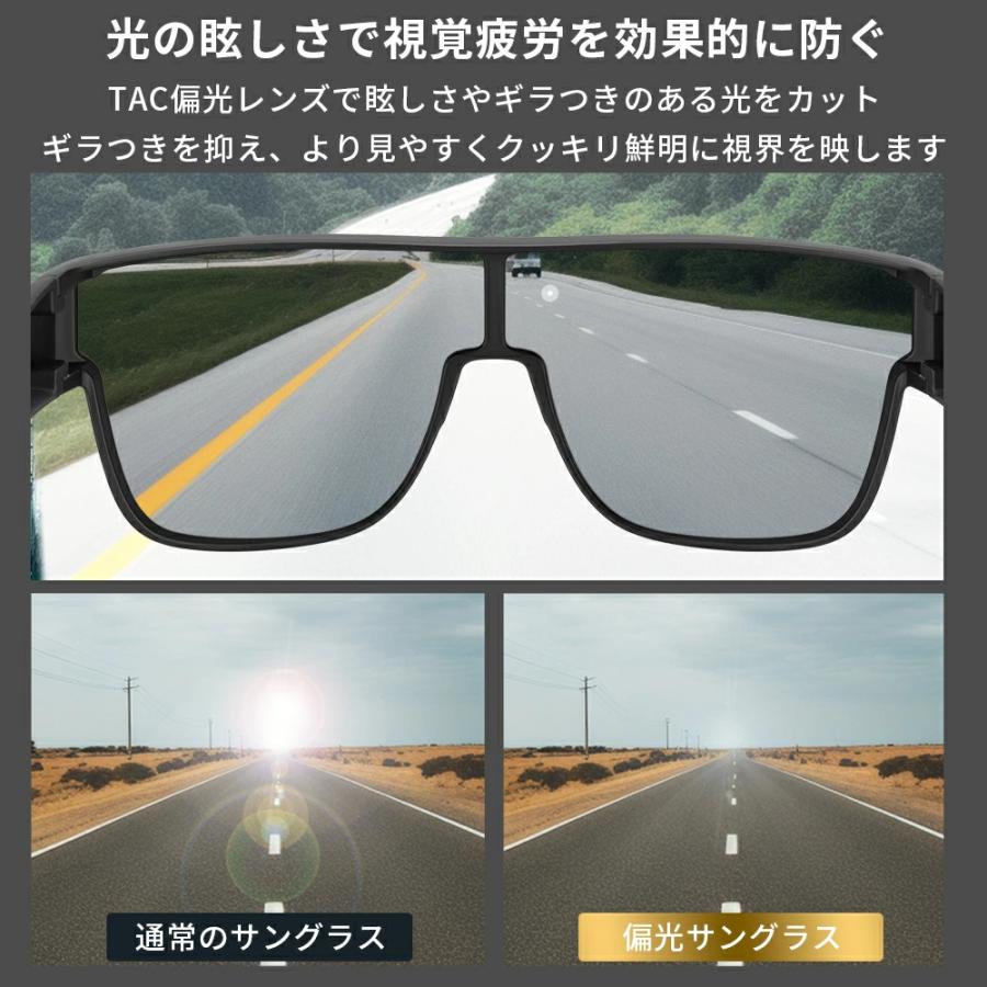 ROCKBROS バイク オーバーグラス 偏光サングラス メガネ 眼鏡の上から