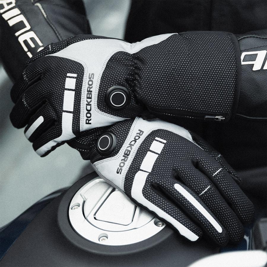 電熱プロテクターグローブ Lサイズ 黒/白 充電器付き heatkg_hk-inhg18btry1