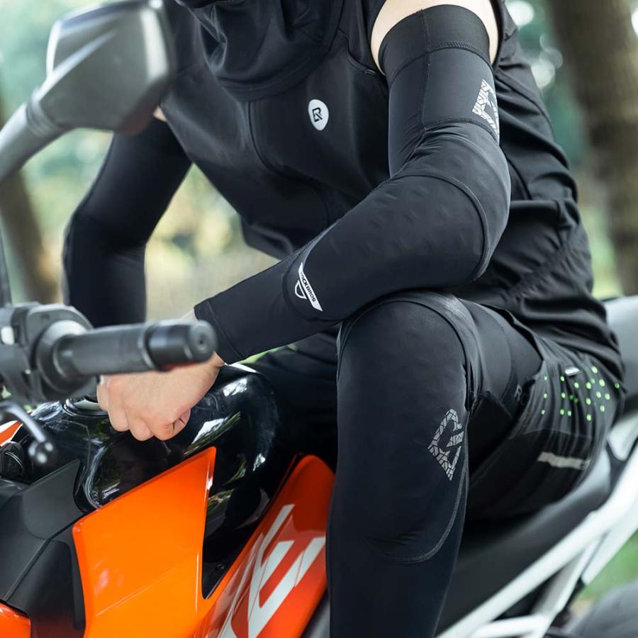 On アームカバー　ブラック ROCKBROS アームカバー アームスリーブ 春 夏 接触冷感 メンズ