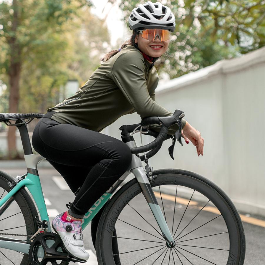 自転車 秋冬用 ロングパンツ サイクリングパンツ レーサーパンツ ズボン 衝撃吸収パッド付き 防風 保温 裏起毛 ROCKBROS ロックブロス｜rbi｜19