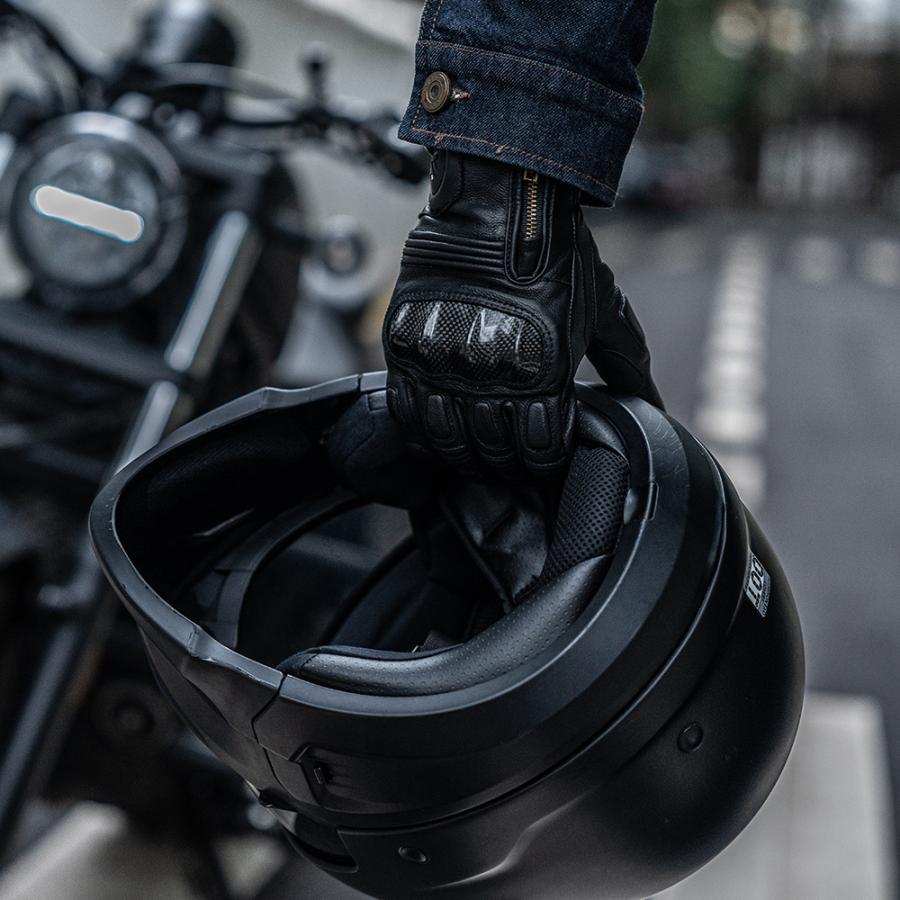 ROCKBROS バイク グローブ 手袋 山羊 革 レザー ナックルガード