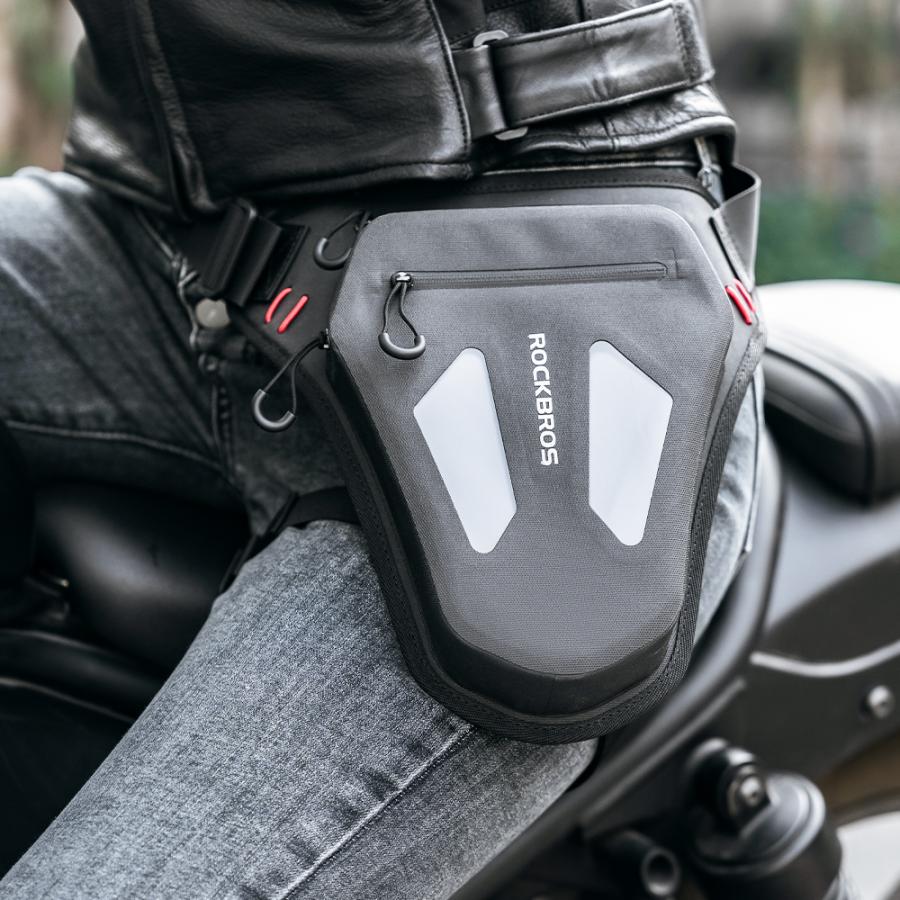 ROCKBROS バイク レッグバッグ ホルスター ショルダー バック 薄型