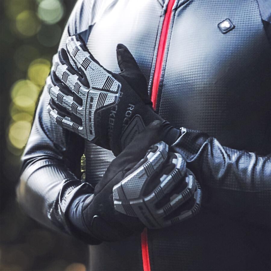 ROCKBROS バイク グローブ 手袋 春 秋 冬 ラバープロテクター