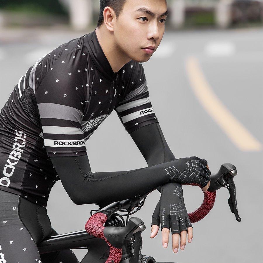 アームカバー、サイクリンググローブ、マスク、自転車