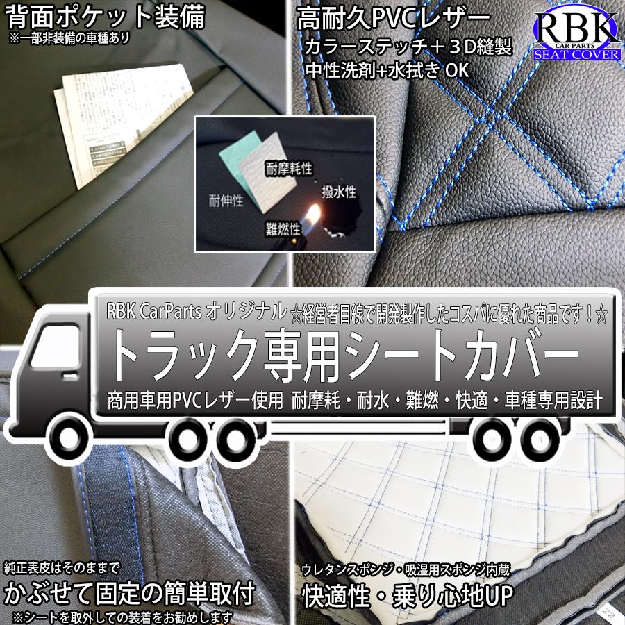 シートカバー ベストワン ファイター トラック 運転席 セット 赤 青 白