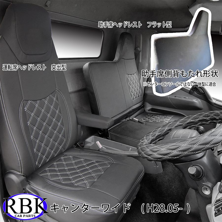 RBK CarParts シートカバー ブルーテック 20 キャンター ワイド キャブ
