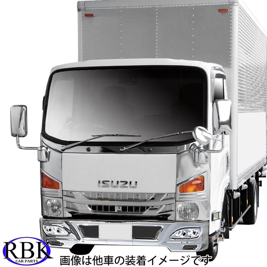 メッキ バンパー B デュトロ ワイド トラック 薄型 専用ステー付き