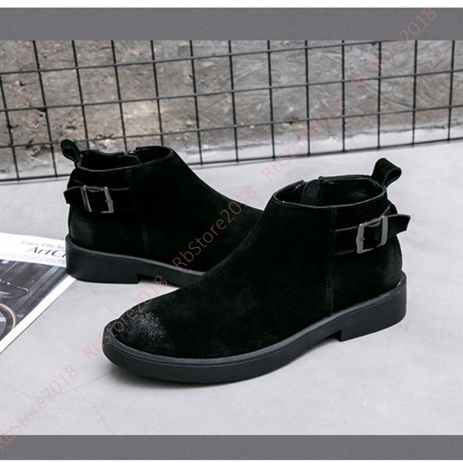 ショートブーツ メンズ ブーツ スエード ビジネスブーツ サイドジップ カジュアル 紳士靴 ラウンドトゥ 男性の 結婚式 冠婚葬祭 ブラック ハイカード 黒 Erhamah Com