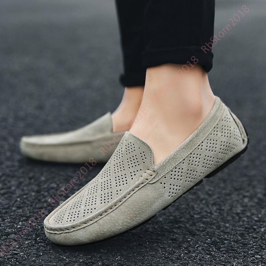 ドライビングシューズ メンズ 靴 シューズ スリッポン ローファー メッシュ カジュアル フォーマル モカシン デッキシューズ スエード 通気性 耐久性 耐磨耗性 Www Workplace No