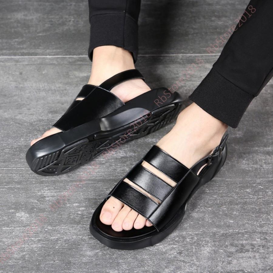 靴 メンズ靴 サンダル おすすめ サンダル 春 夏 軽量 低反発 クッション入り 脱ぎ履き かかとなし メンズ 黒 歩きやすい くつ おしゃれ シューズ Supersport Tn