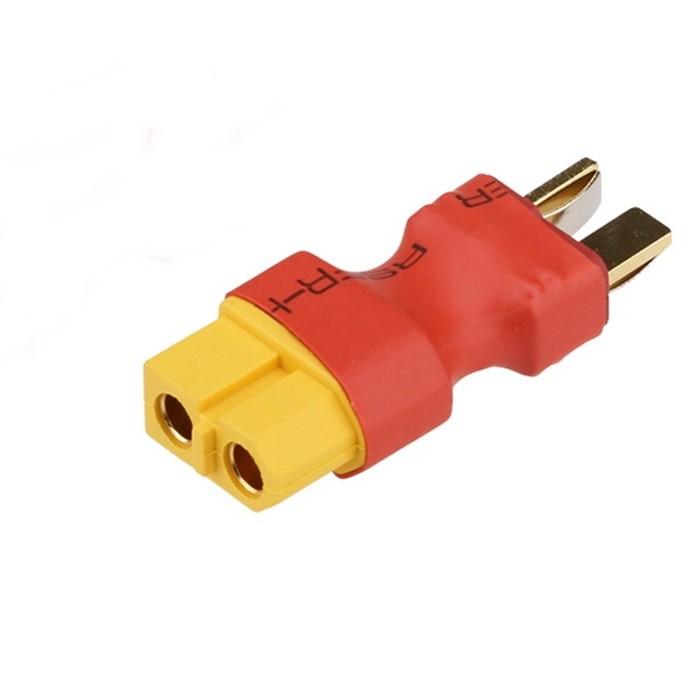 MCP1015  T型2ピンコネクターオス-XT60コネクターメス変換アダプター | 