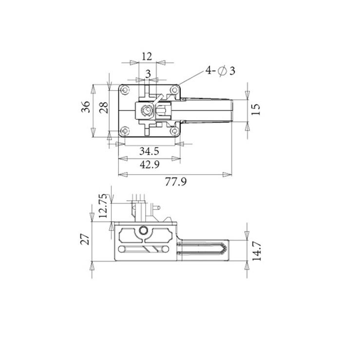 電動リトラクトメインギヤ90度回転タイプ　ELM1790T　2個1組 |  | 01