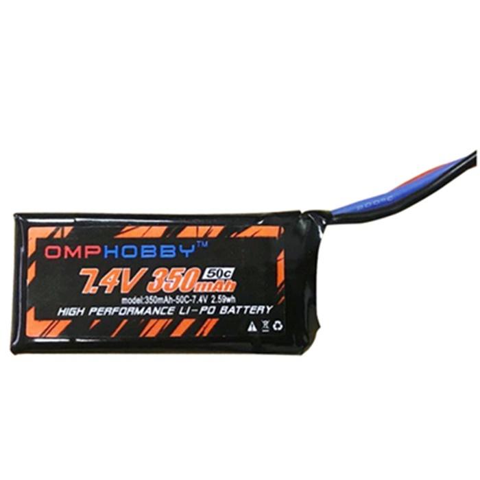 OSHM1024  OMPHOBBY M1用LIPOバッテリー　7.4V350mA50C｜rc-e-tech