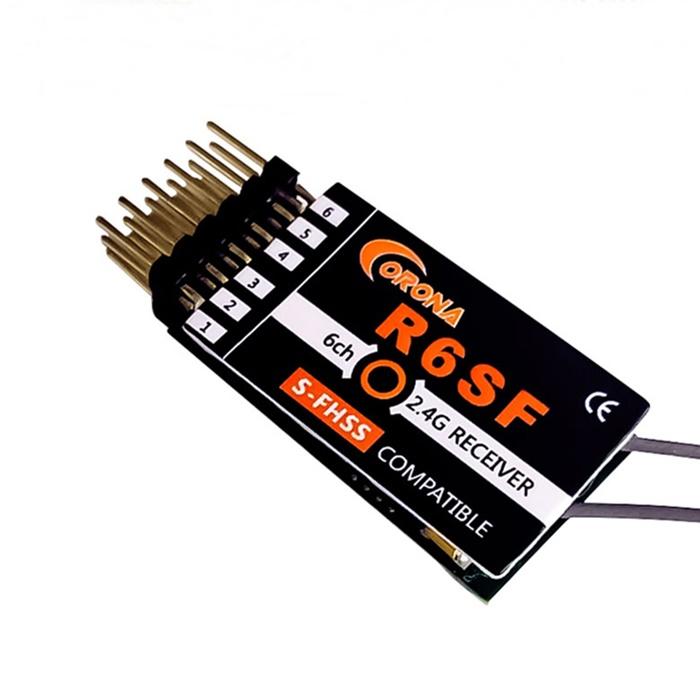 R6SF CORONA S-FHSS互換2.4G HV6ch受信機 : RCイーテック - 通販