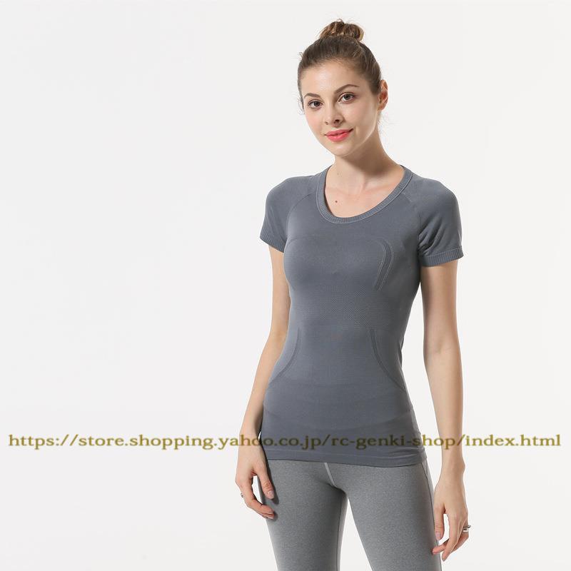 送料無料 lululemon ルルレモン 女性 ヨガ・ピラティス ヨガウェア 速乾性 ランニング Tシャツ レディース トップス 美背 弾性通気性 スポーツ :aelulu37:RC Genki shopヤフー店 通販 ルルレモン トップス lululemon 12 又は 14