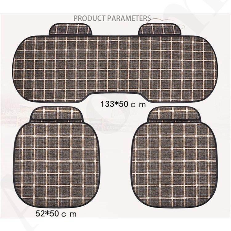 車用 座布団 クッション カークッション 車座布団 3点セット シートカバー シート 車イスクッション チェック柄 運転席 助手席 後部座席 四季兼用 車用品｜rc-genki-shop｜18
