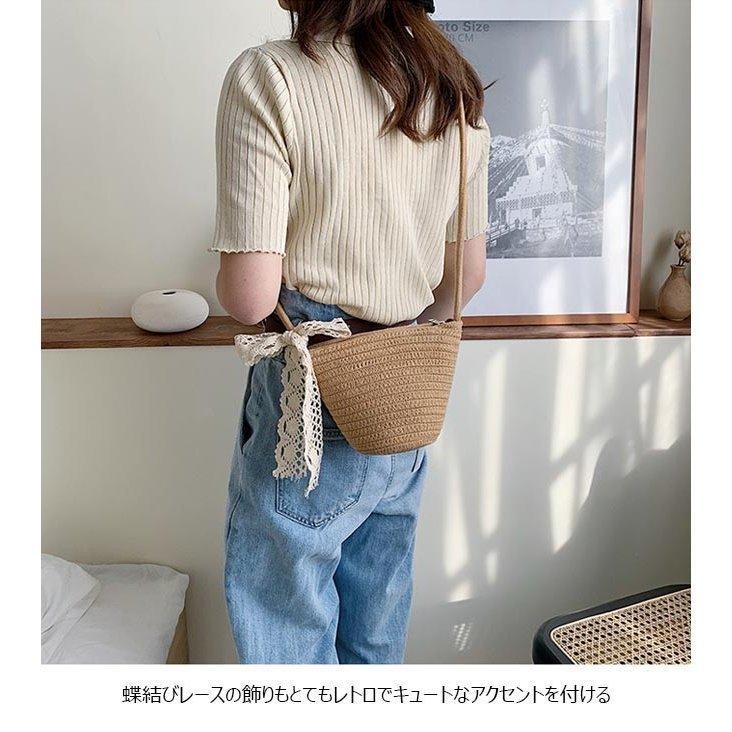ストローバッグ　ハンドバッグ　シンプル　夏バッグ　かごバッグ　ブラック< ストローショルダーバッグ かごバッグ 夏 : ISYDストア - 通販