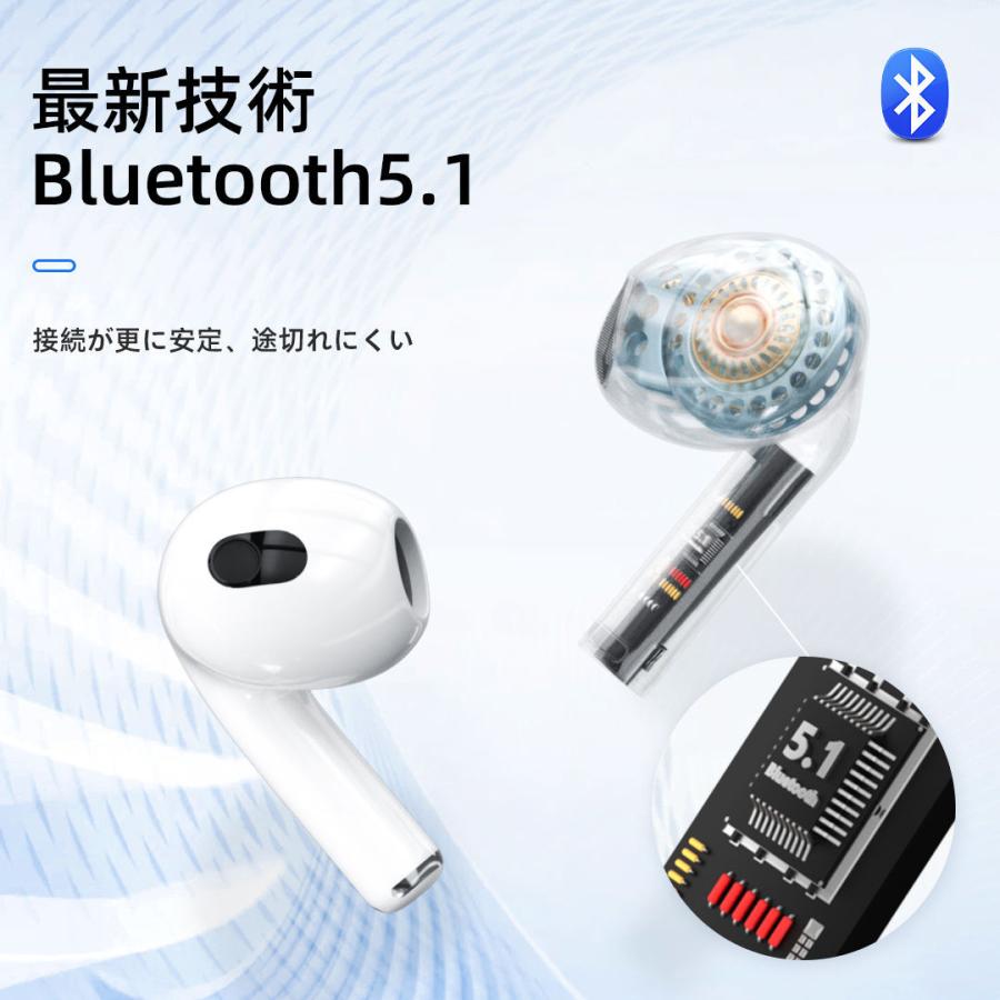 ワイヤレスイヤホン iPhone Bluetooth5.2 イヤホン