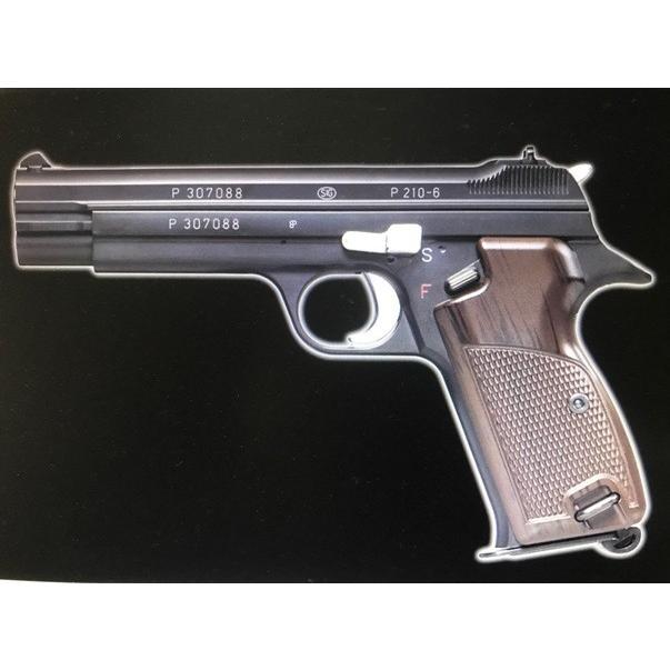 マルシン/NO-049666/SIG P210 Wディープブラック ABS 6mmBB弾 ガス