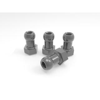 ネコポス対応】RC-ART/ART2680/4.8mmダンパー用アルミピロボールナット