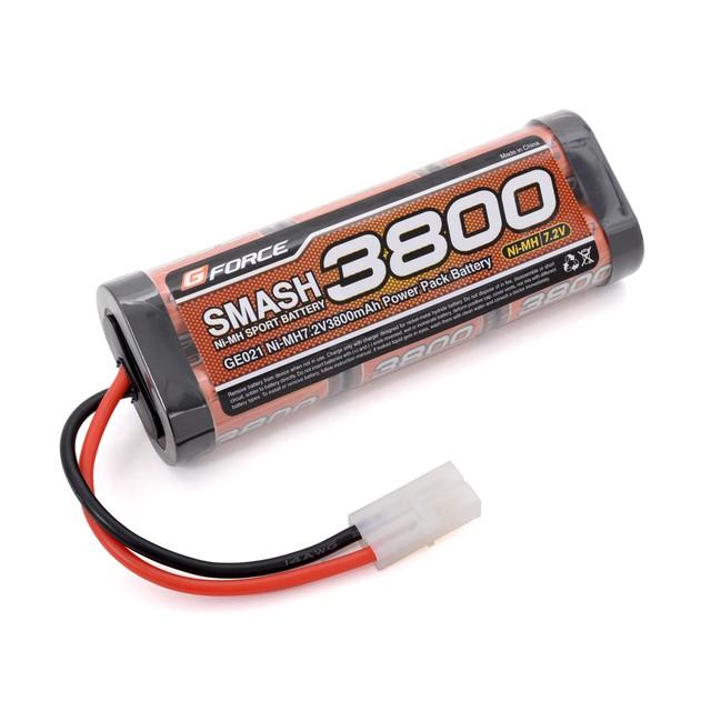 【ネコポス対応】G-FORCE(ジーフォース)/GE021/SMASH Ni-MH 7.2V 3800mAh ニッケル水素バッテリー｜rc-yumekukan